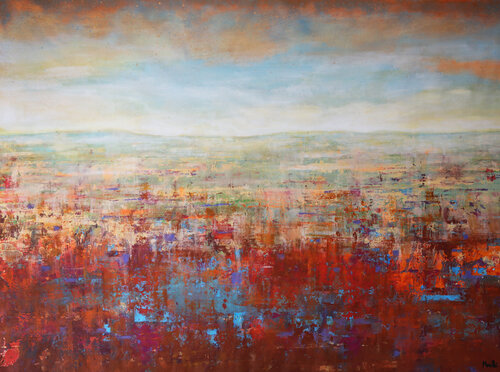 Landscape - Wide view par Maria Moretti, Peinture en vente sur Singulart