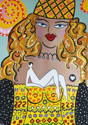 Miss Ying Yang with relaxer de Maria Moretti, Pintura a la venta en Singulart