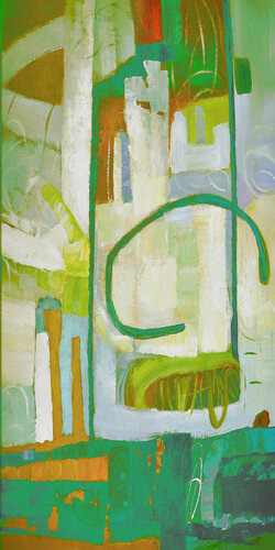 Green story by Maria Moretti, Painting for Sale on Singulart