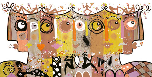 Visages 555 von Maria Moretti, Malerei kaufen auf Singulart