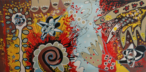 Vivace - abstract painting di Maria Moretti, Pittura in vendita su Singulart