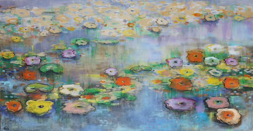 Romantic searoses di Maria Moretti, Pittura in vendita su Singulart