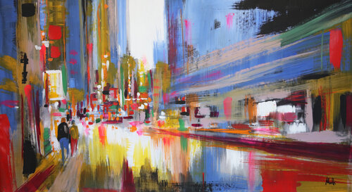 Metropolis by Maria Moretti, 회화 for Sale on Singulart