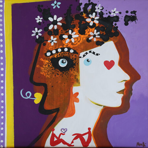 Front and back di Maria Moretti, Pittura in vendita su Singulart