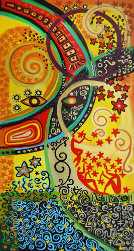 Jole - abstract painting de Maria Moretti, Pintura a la venta en Singulart