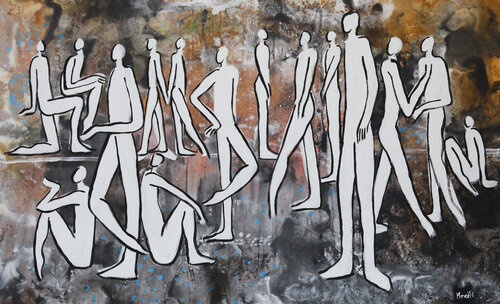 Meeting by Maria Moretti, 회화 for Sale on Singulart