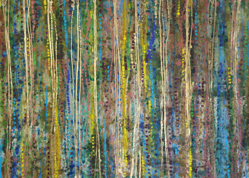 philosophy with stripes by Maria Moretti, 회화 for Sale on Singulart