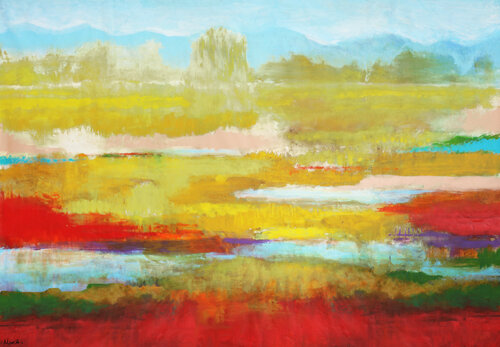 Africa- oil painting landscape Maria Moretti