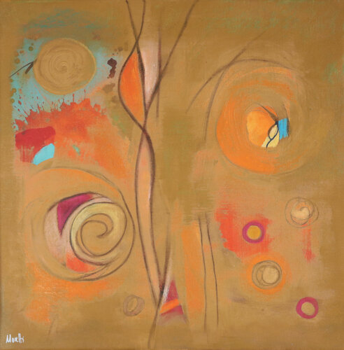 Hidden signs by Maria Moretti, Painting for Sale on Singulart