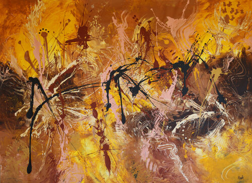 Hero on the road par Maria Moretti, Peinture en vente sur Singulart