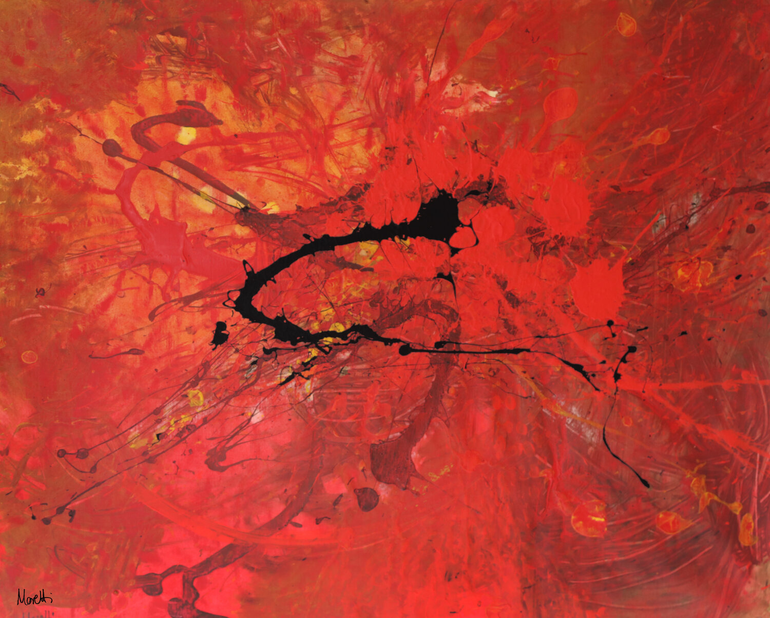 The only one - red painting Maria Moretti