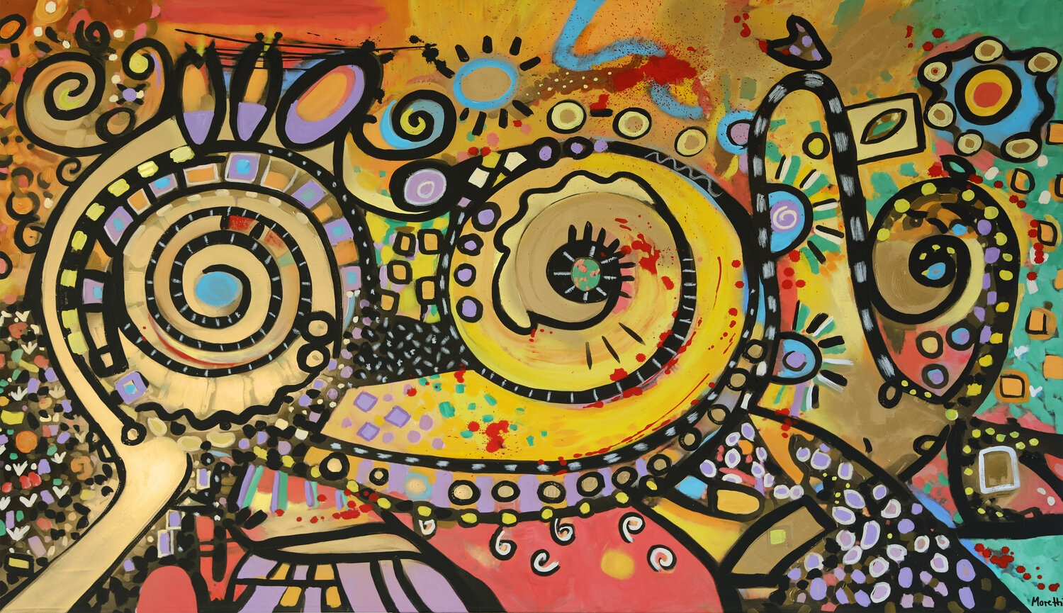 Feel - abstract painting Maria Moretti