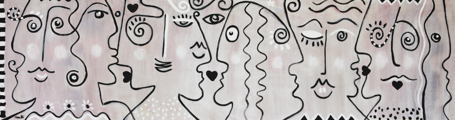 Kissers - black white Maria Moretti
