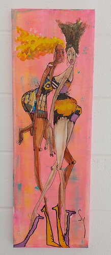 Pinkie by Sig, 회화 for Sale on Singulart