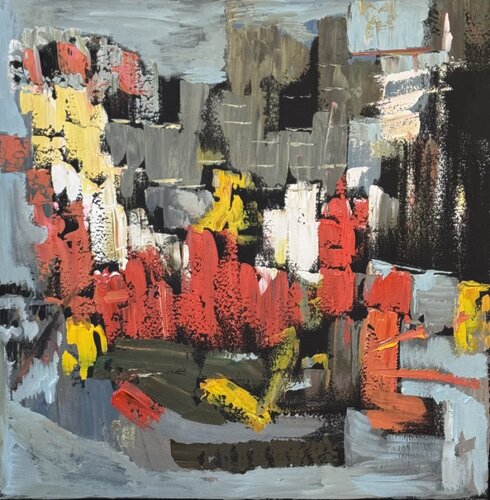 Rome Cityscape van Sabina Nealon, Schilderij te koop op Singulart