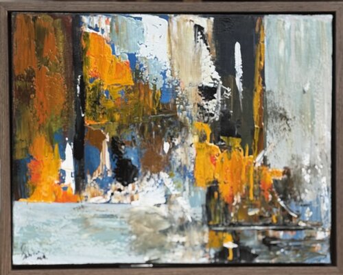 London City Break original oil painting von Sabina Nealon, Malerei kaufen auf Singulart
