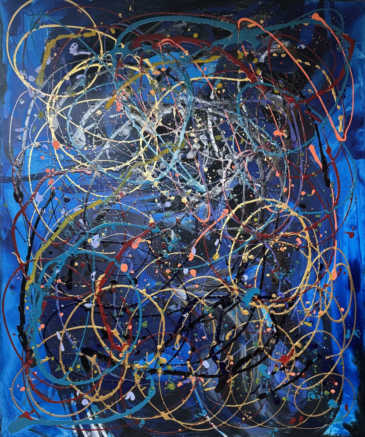 Space exposure in Jackson Pollock style Sabina Nealon