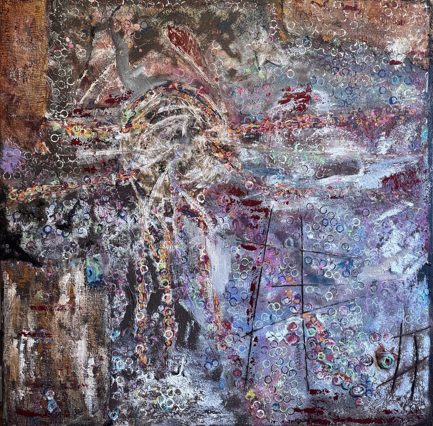 Palimpsest of Lights Sabina Nealon Originalgemälde zu verkaufen