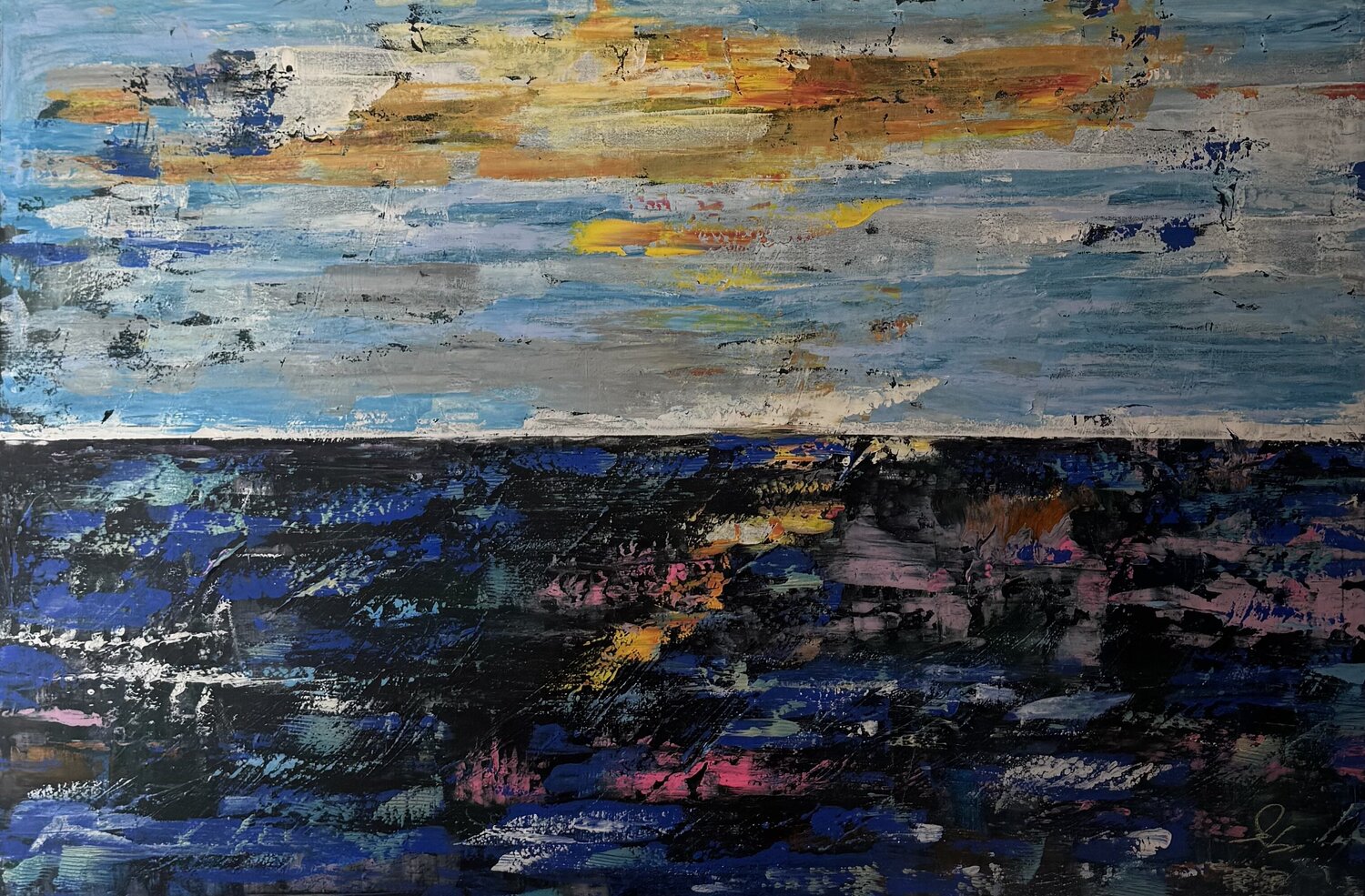Depth of Silence Sabina Nealon Origineel schilderij te koop