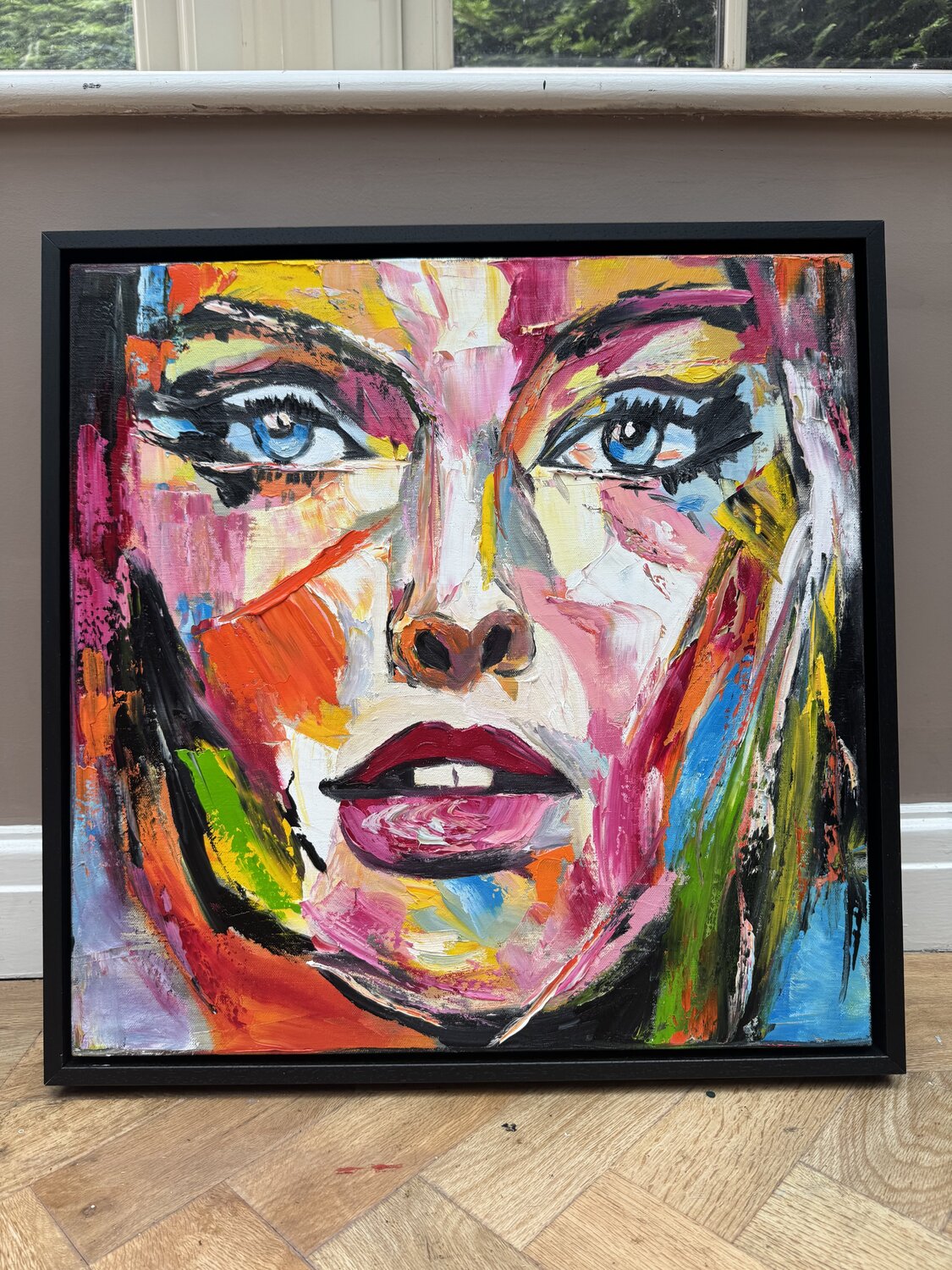 Wild Muse woman’s portrait Sabina Nealon Originalgemälde zu verkaufen