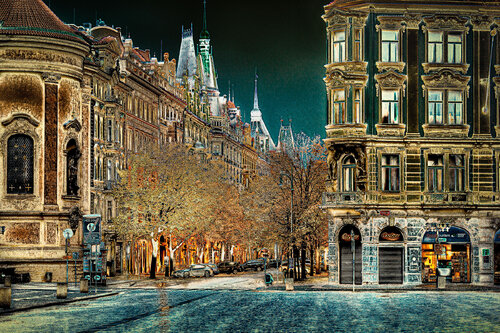 Paris street in Prague von Marek Boguszak, Fotografie kaufen auf Singulart