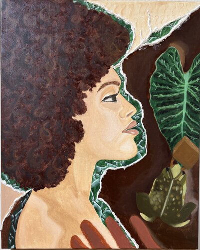 Face à la faille, fèmé gel’aw by Morgane Bassette Renault, Painting for Sale on Singulart