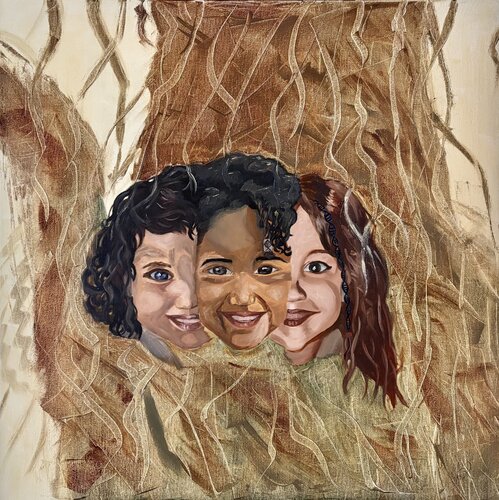 Sœurs rhizomes, tissage et métissage by Morgane Bassette Renault, Painting for Sale on Singulart