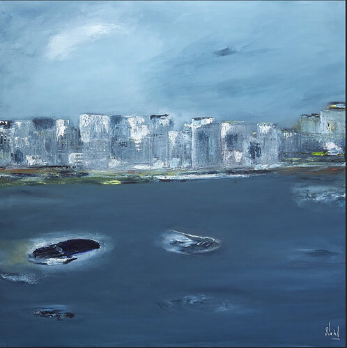 Skyline di Brigitte Siehl, Pittura in vendita su Singulart