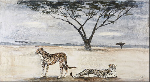 Cheetas von Brigitte Siehl, Malerei kaufen auf Singulart