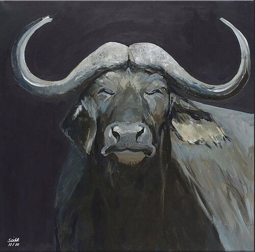 Big Five van Brigitte Siehl, Schilderij te koop op Singulart