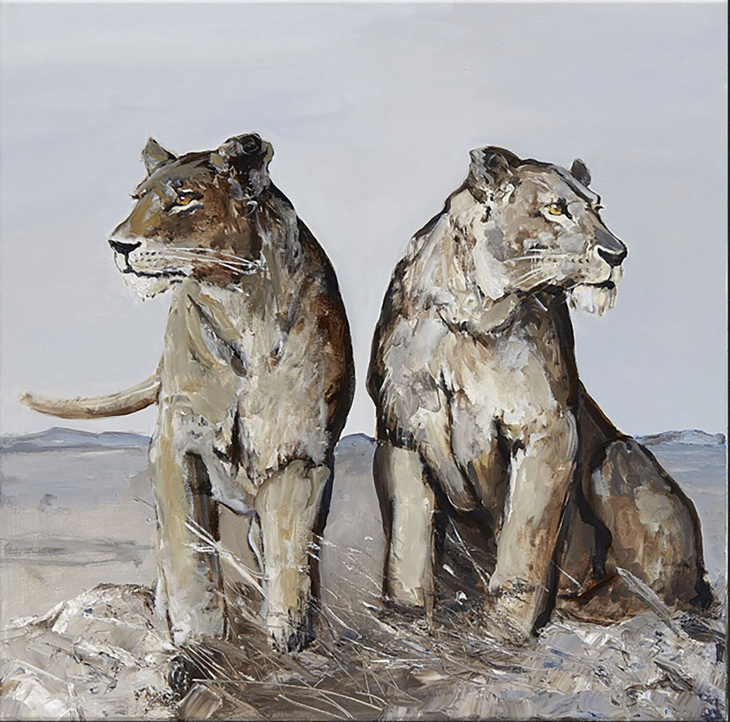 Two Lions Brigitte Siehl