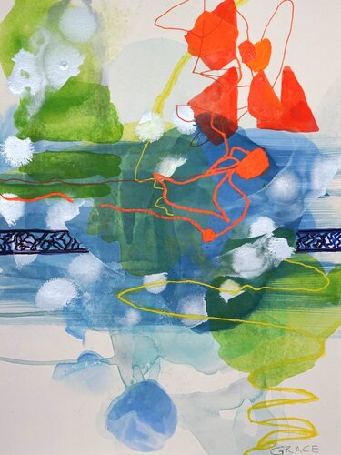 Reach for the Sky van Wendy Grace, Schilderij te koop op Singulart