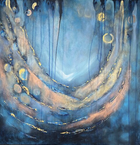 NIGHT RAIN MONSOON MEMORIES di clare schouten, Pittura in vendita su Singulart