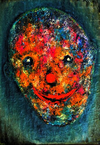 Smile Against Suffering van Kenan K., Schilderij te koop op Singulart
