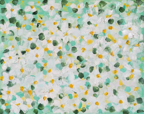 Loves me, loves me not... van Aylal Heydarova, Schilderij te koop op Singulart