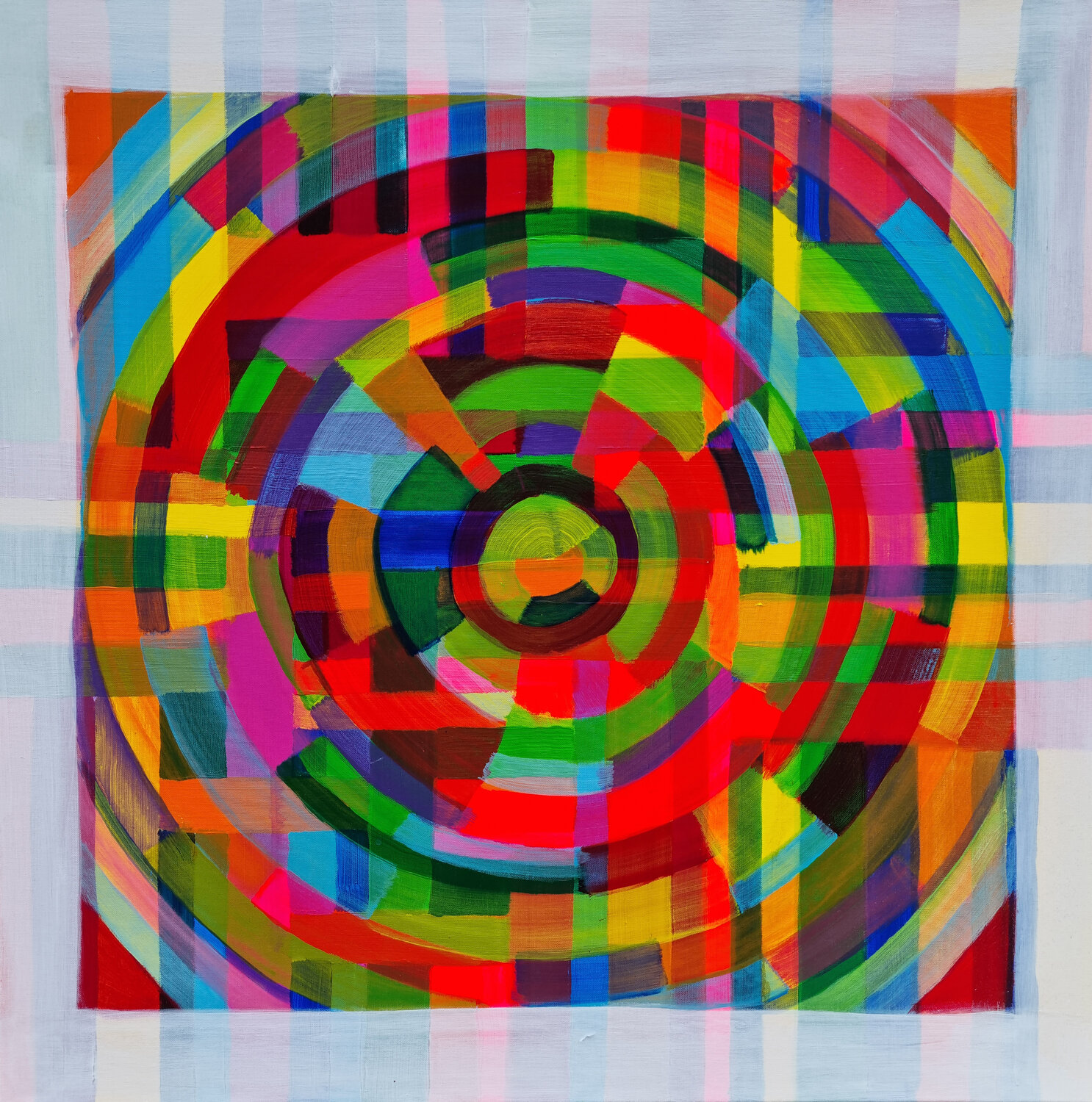 Bunter Kreis mit farbigem Rand Jordan Ritte