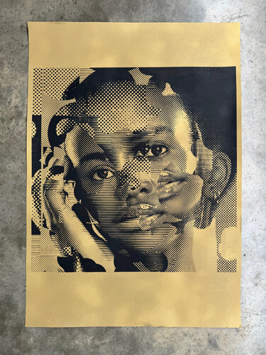 Identity #4 Gold von Chris McCrae, Druck kaufen auf Singulart