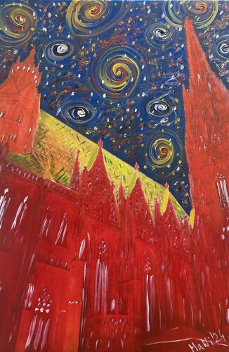 Der Stephansdom, Wien by Marta Widowitz, Painting for Sale on Singulart