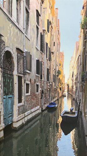 Kanal, Venedig van Marta Widowitz, Schilderij te koop op Singulart