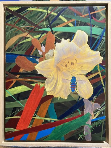 Die blaue Biene by Marta Widowitz, 油畫 for Sale on Singulart