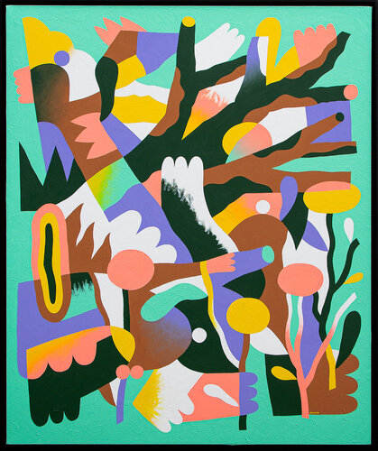 DEPUIS LA TERRASSE van Tommy Knuts, Schilderij te koop op Singulart