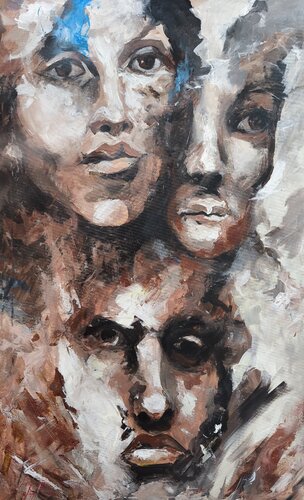 Crossesd destinies van Denis Mihai, Schilderij te koop op Singulart