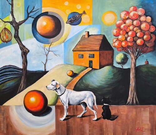 Way to home van Denis Mihai, Schilderij te koop op Singulart