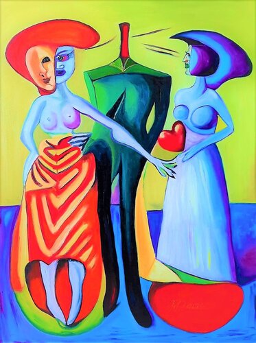 Dilemma van Denis Mihai, Schilderij te koop op Singulart