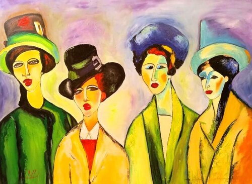 Hats van Denis Mihai, Schilderij te koop op Singulart