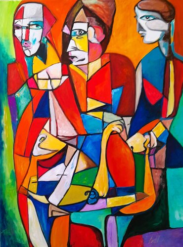 The eternal triade van Denis Mihai, Schilderij te koop op Singulart