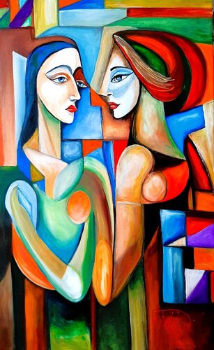 Let's talk van Denis Mihai, Schilderij te koop op Singulart
