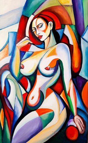 Delicate nude van Denis Mihai, Schilderij te koop op Singulart