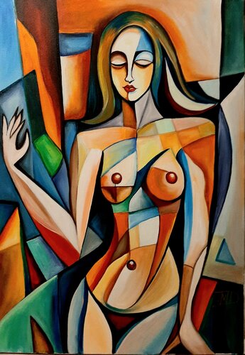 Abstract nude van Denis Mihai, Schilderij te koop op Singulart