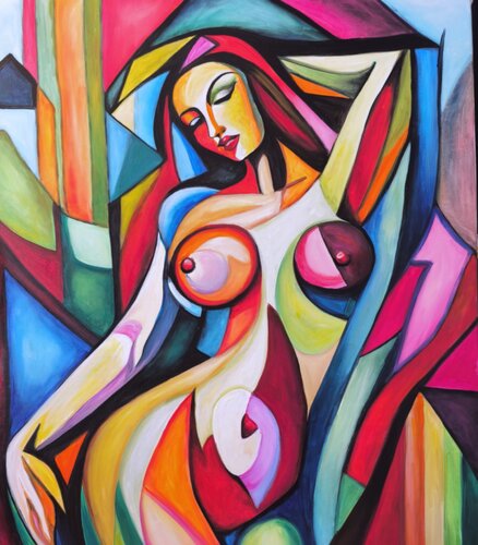 Abstract nude nr.1 van Denis Mihai, Schilderij te koop op Singulart